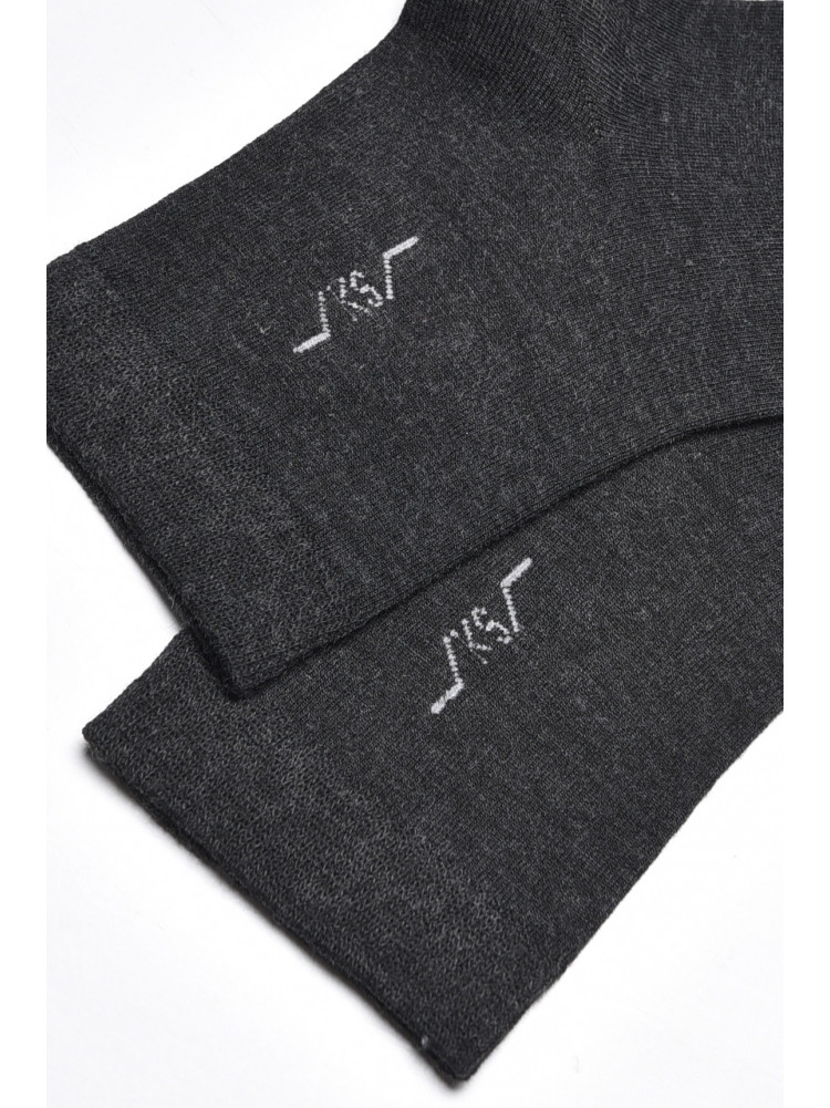 Шкарпетки чоловічі демісезонні темно-сірого кольору 23-6 175540C