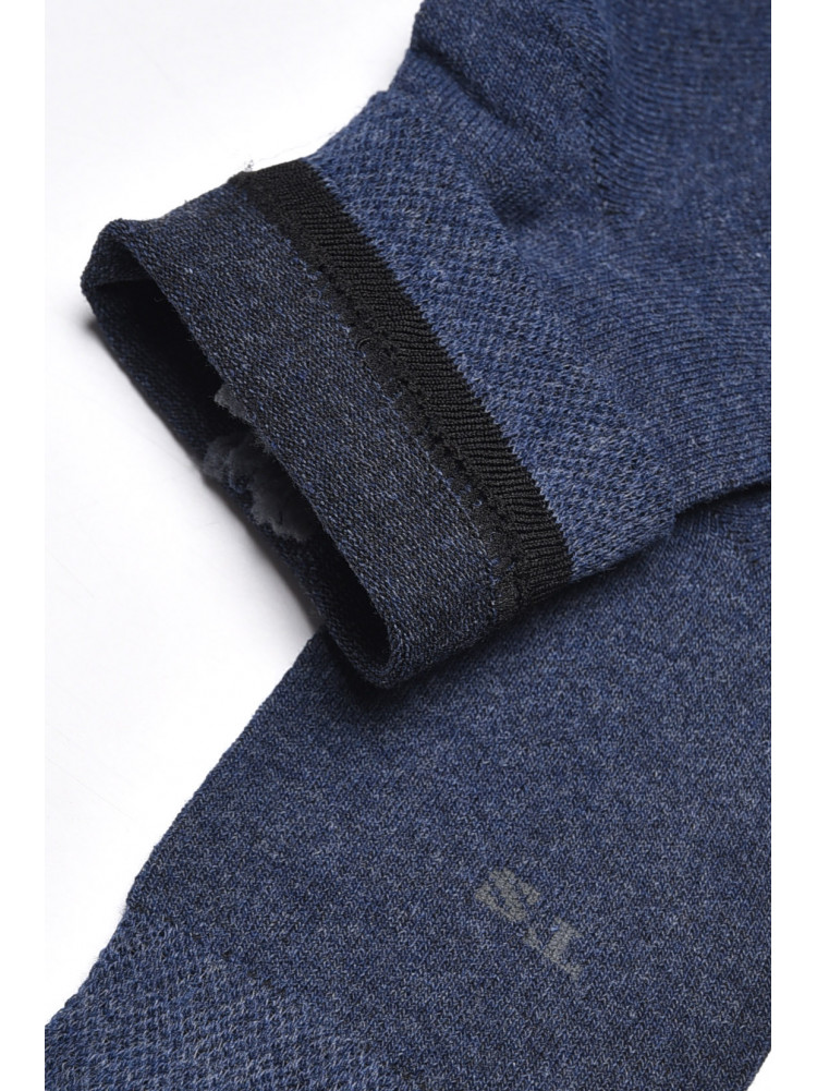 Шкарпетки чоловічі демісезонні темно-синього кольору 175546C
