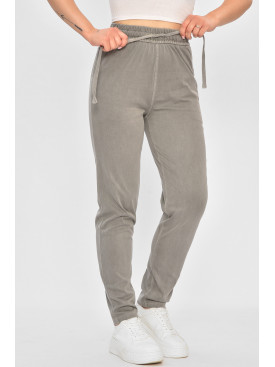 Штани жіночі світло-сірого кольору А4059 175711C