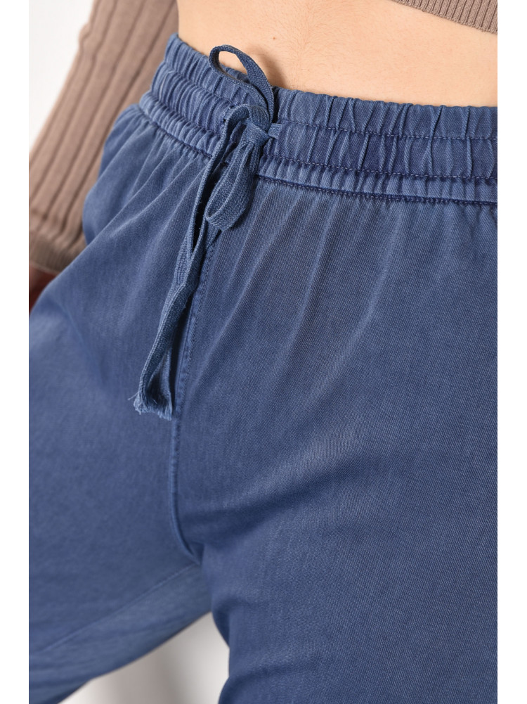 Джинси жіночі напівбатальні прямі синього кольору 561-1 175728C