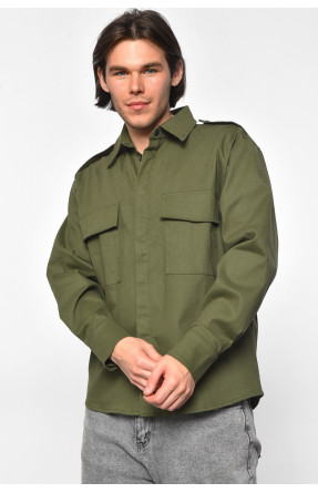 Рубашка мужская цвета хаки 175767C