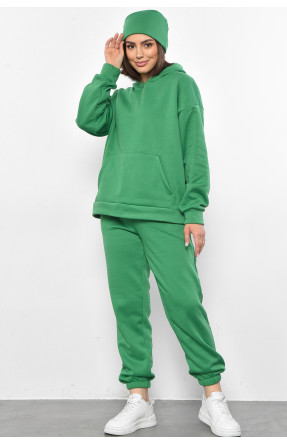 Спортивний костюм жіночий на флісі зеленого кольору 1165 175830C