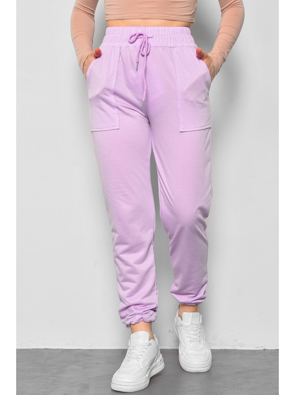 Спортивні штани жіночі бузкового кольору 4017 175860C