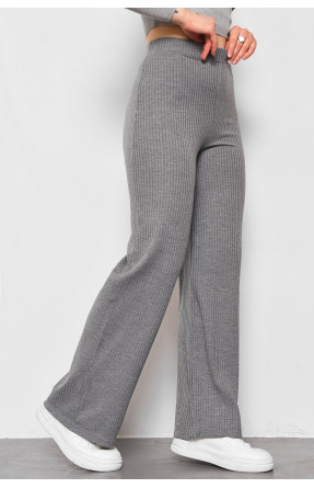 Штани жіночі розкльошені сірого кольору 175894C