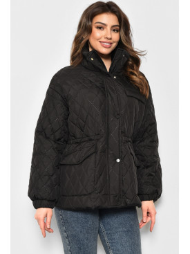 Куртка женская демисезонная черного цвета 6397 175904C