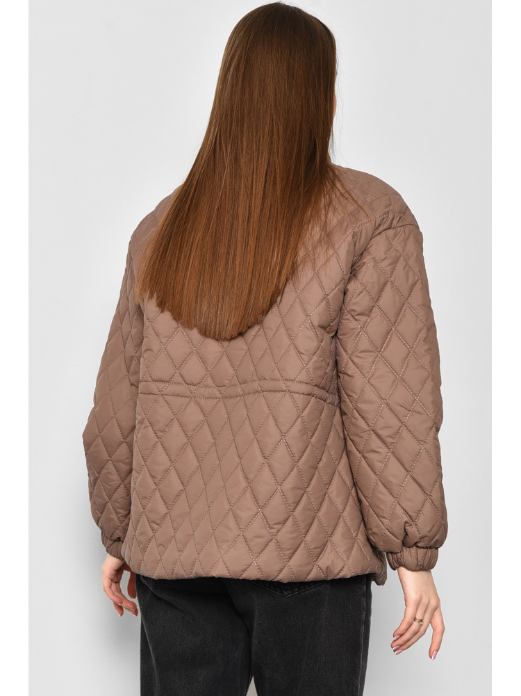 Куртка женская демисезонная коричневого цвета 6397 175905C