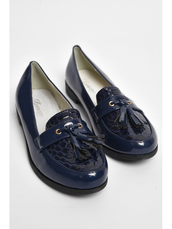 Туфли для девочки темно-синего цвета 5-2 175977C