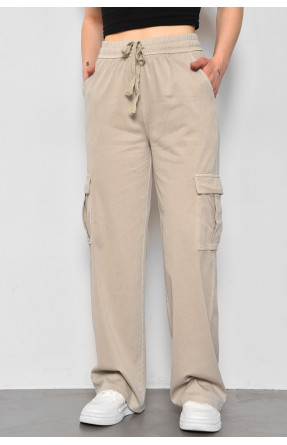 Штани жіночі напівбатальні сірого кольору 561-6 175982C