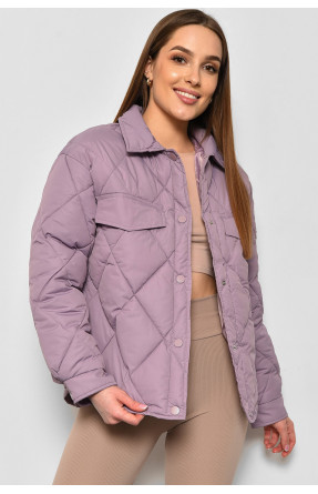 Куртка жіноча демісезонна бузкового кольору 262 176020C