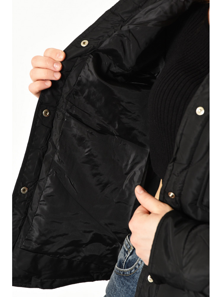 Куртка женская демисезонная черного цвета 8737 176028C