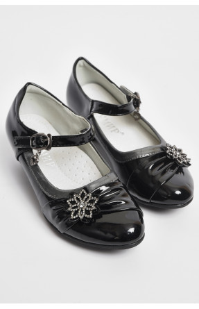 Туфли для девочки черного цвета MG390 176066C