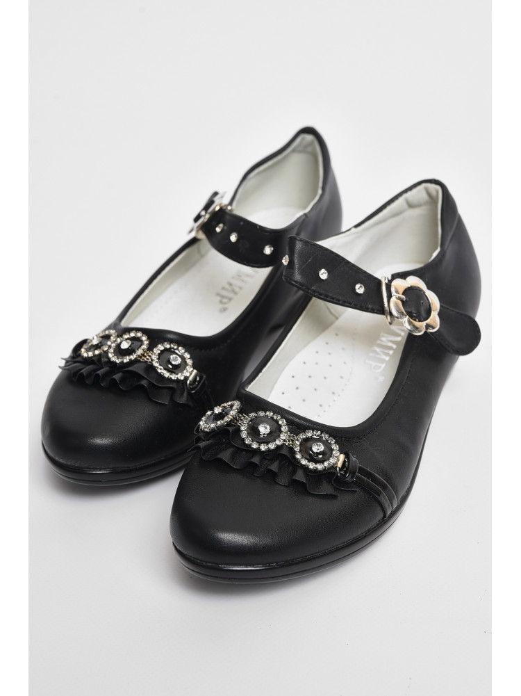 Туфли для девочки черного цвета МР323 176069C