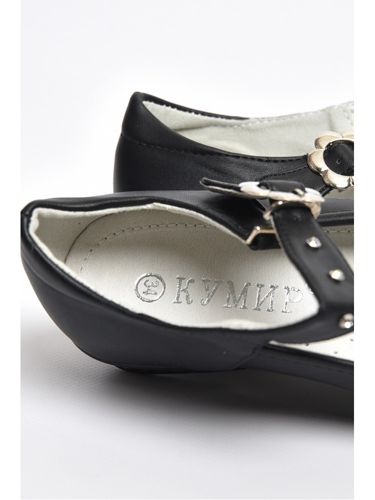 Туфлі для дівчинки чорного кольору МР323 176069C