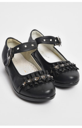 Туфлі для дівчинки чорного кольору МР378 176070C