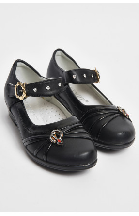 Туфли для девочки черного цвета МО531 176077C
