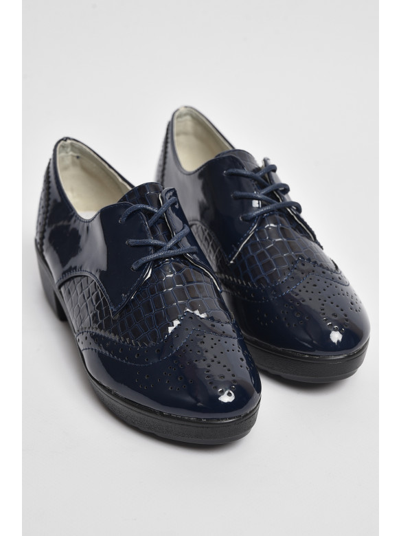 Туфли для девочки темно-синего цвета 1-2 176086C