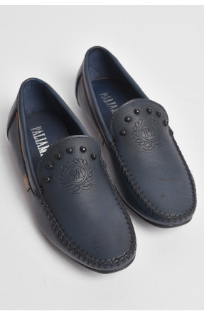 Туфли подростковые для мальчика темно-синего цвета 5273-1 176124C