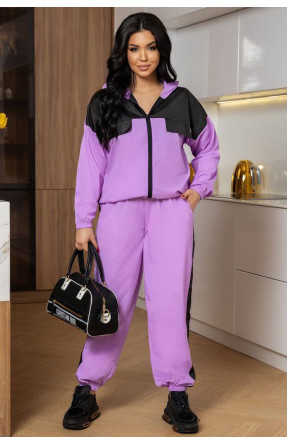 Спортивний костюм жіночий фіолетового кольору 7492 176246C