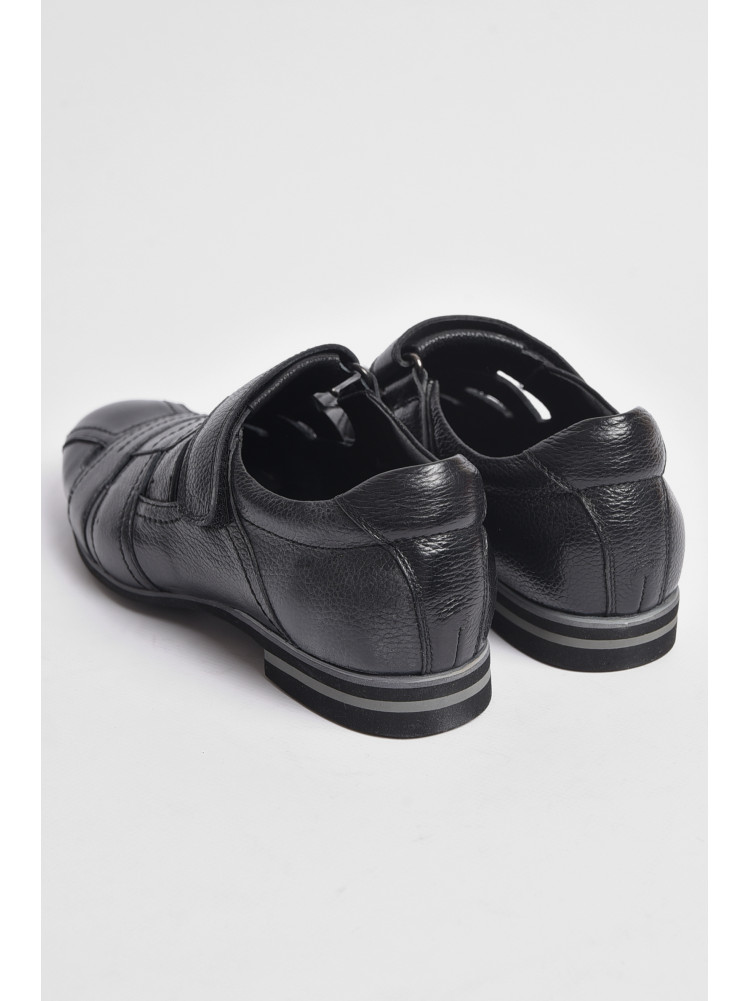 Туфлі підліткові для хлопчика чорного кольору 47-81 176498C
