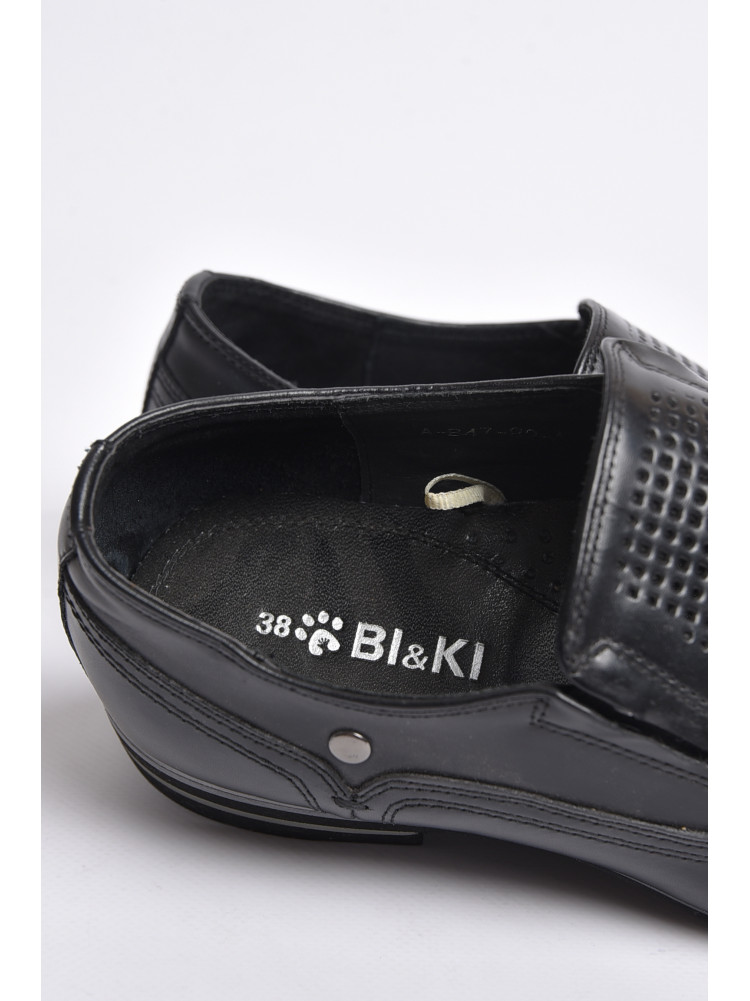 Туфли подростковые для мальчика черного цвета 47-82 176500C
