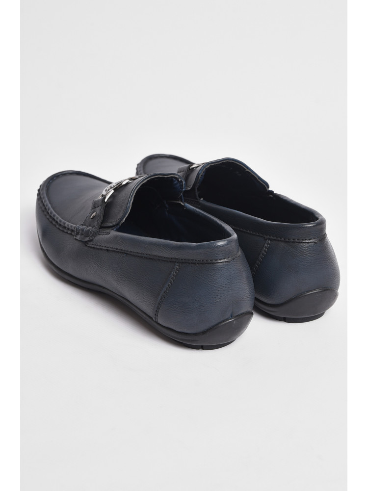 Туфли подростковые для мальчика темно-синего цвета 5268-1 176505C