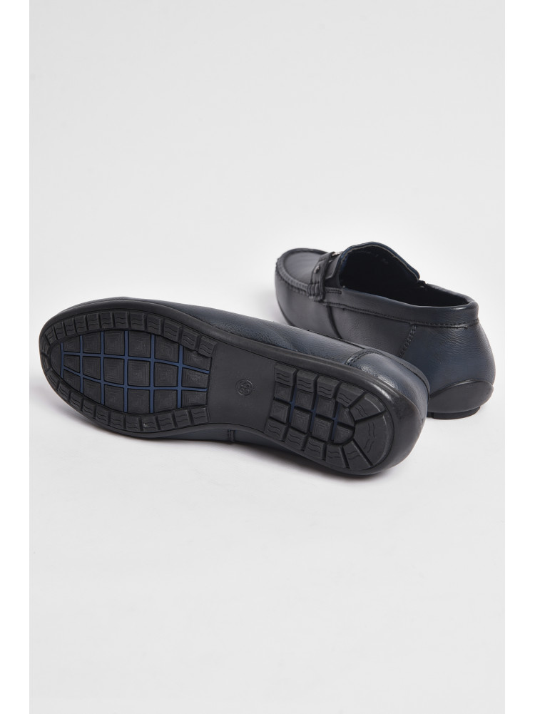 Туфли подростковые для мальчика темно-синего цвета 5268-1 176505C