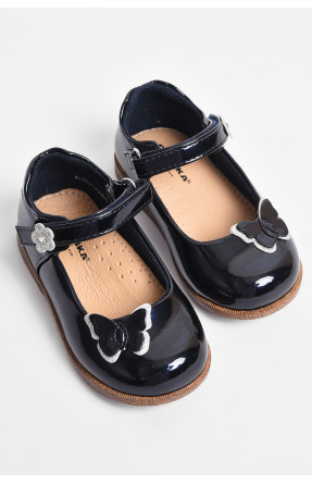 Туфли детские для девочки темно-синего цвета 330-03 176700C
