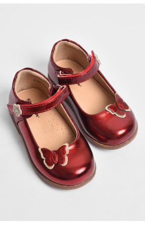 Туфли детские для девочки красного цвета 330-03 176702C