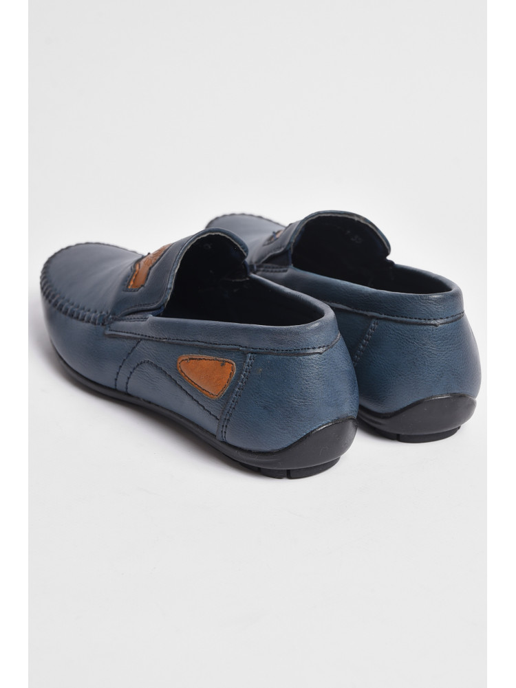 Туфли детские для мальчика синего цвета Уценка 6271 176734C