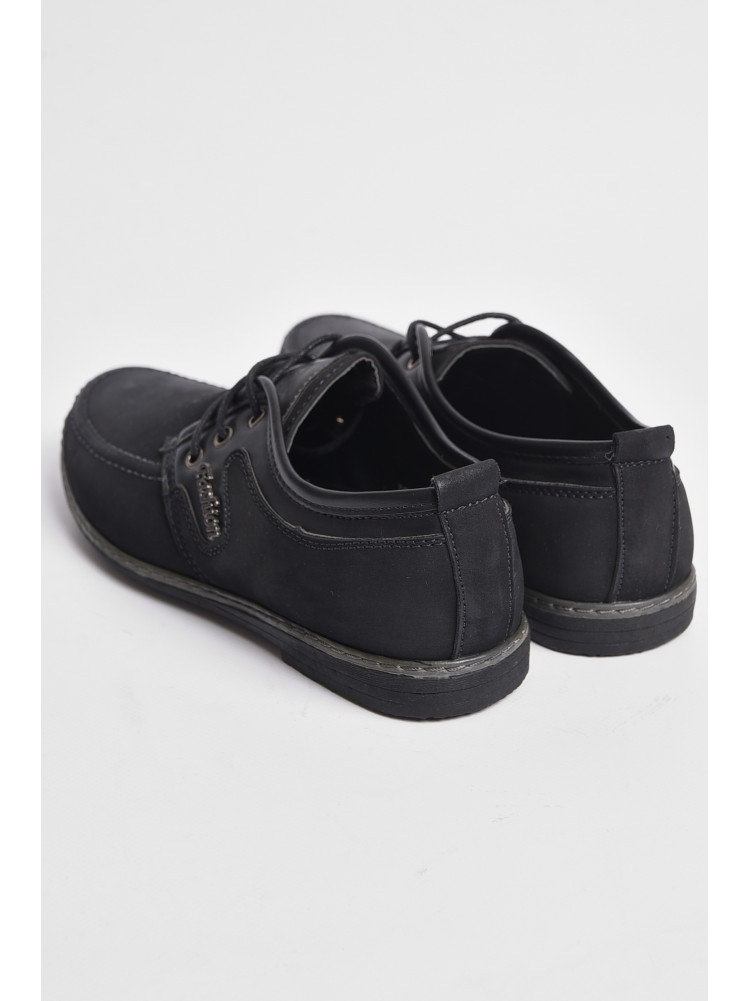 Туфли подростковые для мальчика черного цвета Уценка 176751C