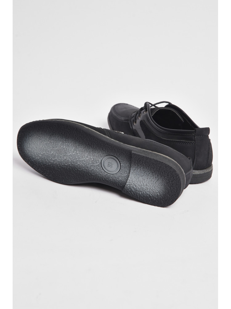 Туфли подростковые для мальчика черного цвета Уценка 176751C