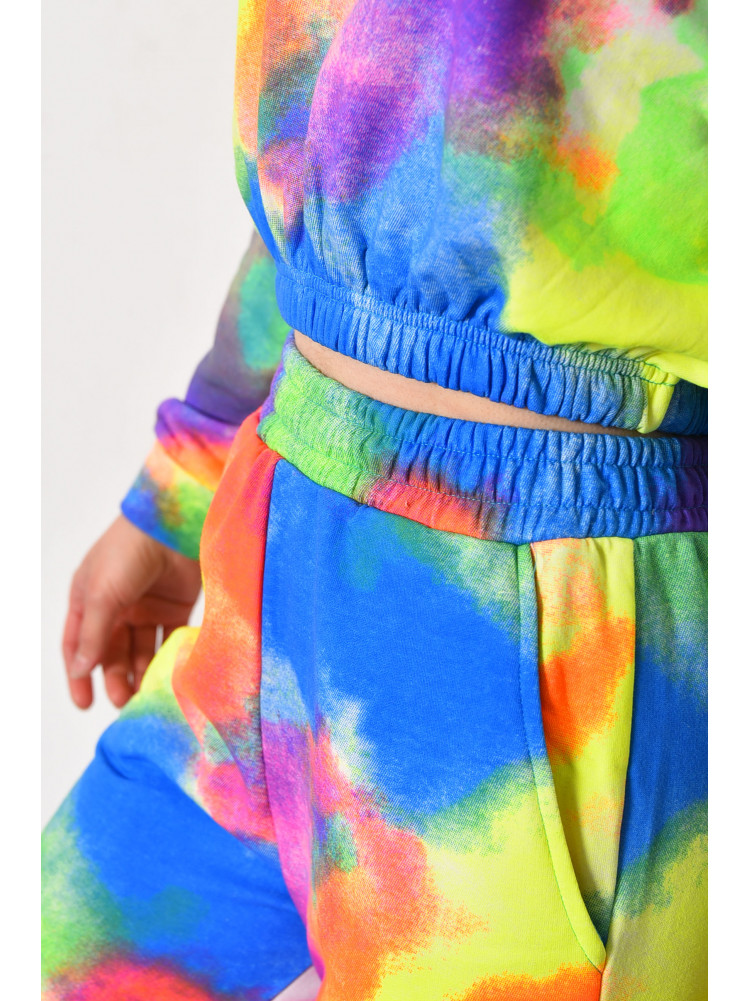 Спортивный костюм женский с разноцветным принтом 3117 176802C