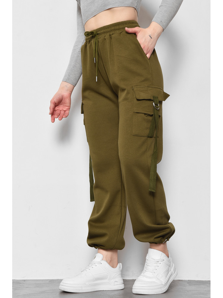 Спортивные штаны женские цвета хаки 252 176803C