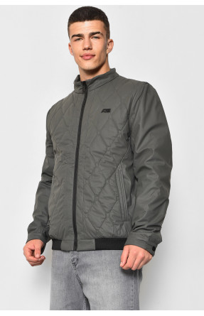 Куртка мужская демисезонная серого цвета 808 176824C