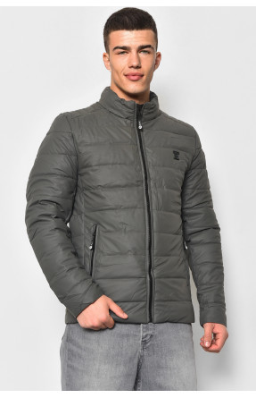 Куртка мужская демисезонная серого цвета 816 176829C