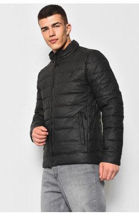 Куртка мужская демисезонная черного цвета 816 176830C