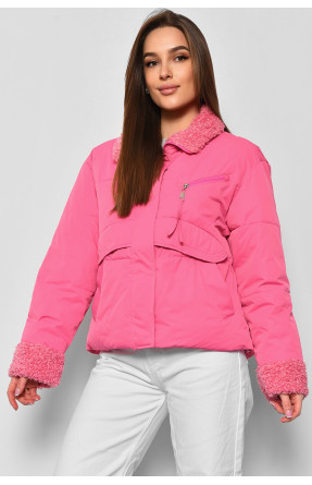Куртка женская демисезонная розового цвета 8206 176835C