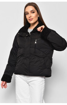 Куртка жіноча демісезонна чорного кольору 8206 176848C