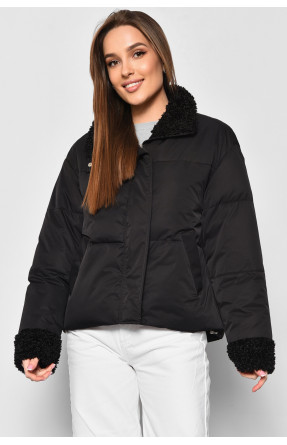 Куртка жіноча демісезонна чорного кольору 8205 176850C