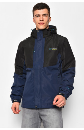 Куртка мужская демисезонная черно-синего  цвета 23061 176851C