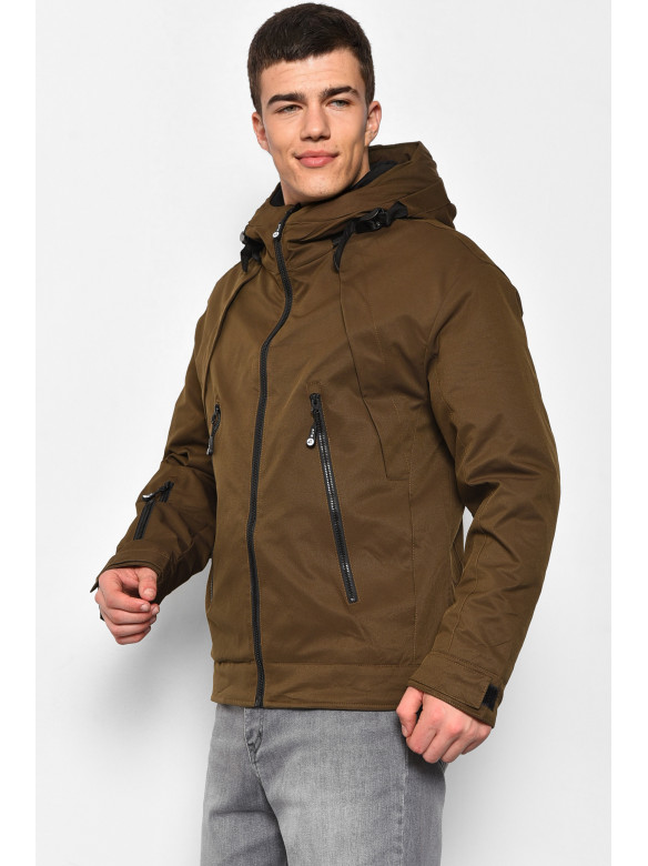 Куртка чоловiча демicезонна коричневого кольору 989 176859C
