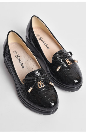 Туфлі дитячі для дівчинки чорного кольору 12 176922C