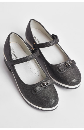 Туфлі дитячі для дівчинки темно-сірого кольору 2-50 176927C