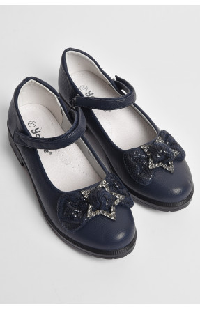 Туфлі дитячі для дівчинки синього кольору 115-7 176928C