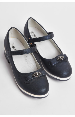 Туфли детские для девочки темно-синего цвета 2-50 176929C