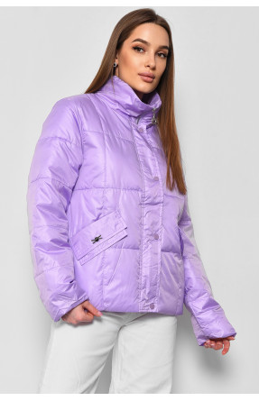 Куртка женская демисезонная сиреневого цвета 093 177064C