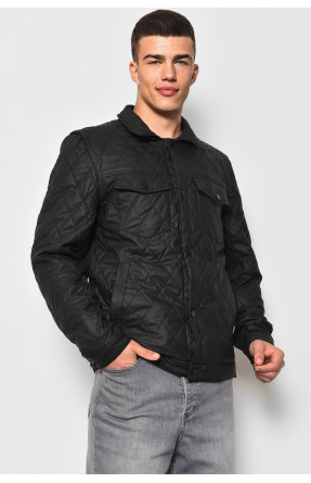 Куртка мужская демисезонная черного цвета 809 177102C