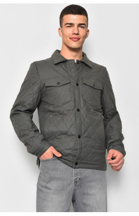 Куртка мужская демисезонная серого цвета 809 177103C