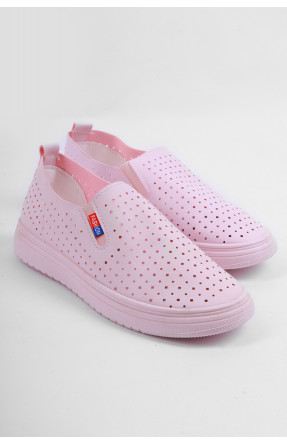 Мокасини жіночі рожевого кольору на шнурівці 06-4 177125C