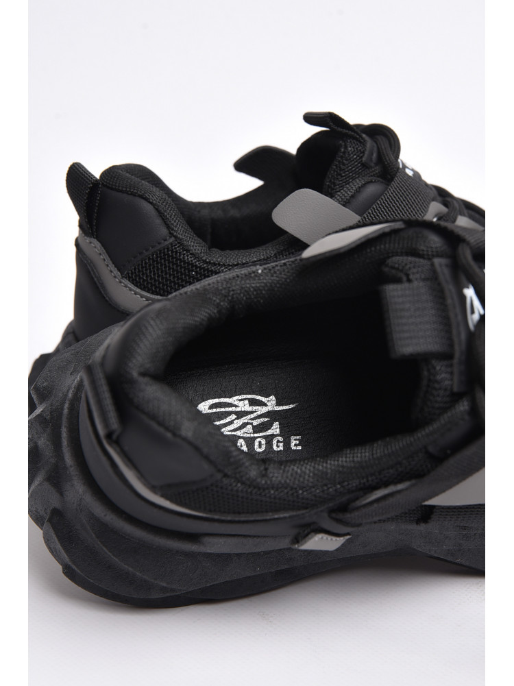 Кроссовки мужские черного цвета на шнуровке 06-3 177197C